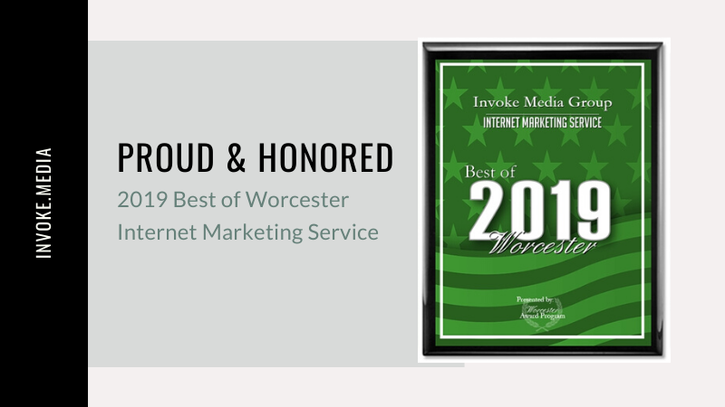Invoke Media Group Receives 2019 Best of Worcester Award